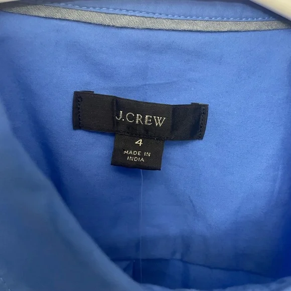 NWT Women’s J. Crew Blue Button Down Shirt - Picture 2 of 5